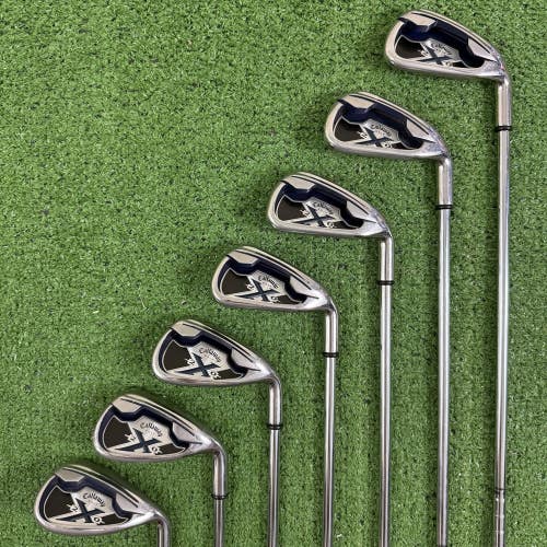 Callaway X-20 Iron Set 4-9 SW Steel Uniflex Conforming Grooves -1/2 Short X20