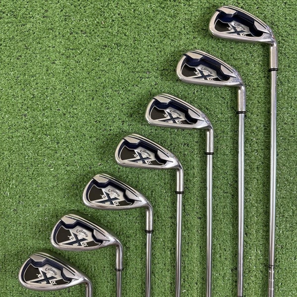 Callaway X-20 Iron Set 4-9 SW Steel Uniflex Conforming Grooves -1/2 Short X20