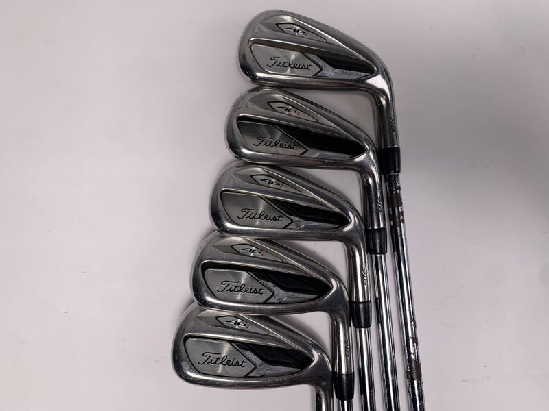 Titleist 718 AP1 Iron Set 5-9 True Temper AMT Red R300 Regular Steel Mens RH