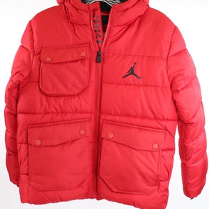 Jordan Cargo Puffer Jacket Big Kids Red Size M NWT