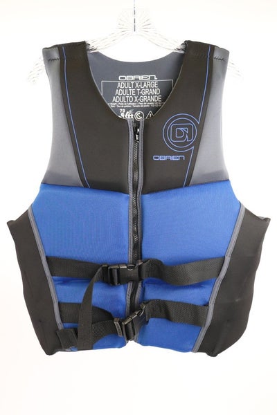 O'Brien Men's V-Back Neoprene Life Vest - Adult XL Black / Blue