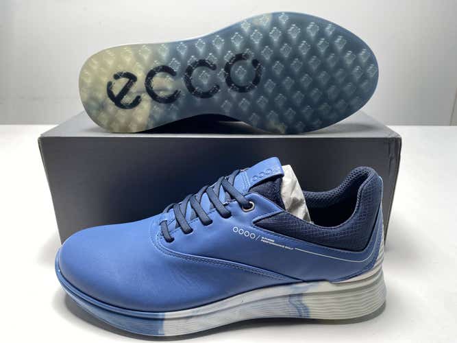 ECCO S-Three Waterproof Golf Shoes Blue Men's SZ 9-9.5 (102944 60614)