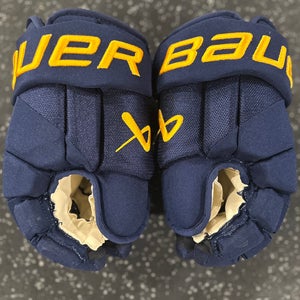 Bauer Blues Hyperlite Gloves 14" Pro Stock (Used)
