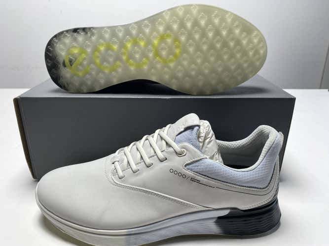ECCO S-Three Waterproof Golf Shoes White Men's SZ 8-8.5 (102944 60613)