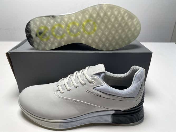 ECCO S-Three Waterproof Golf Shoes White Men's SZ 9-9.5 (102944 60613)