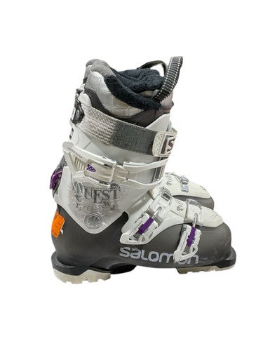Used Salomon Q Womens DH Ski Boot White 235 MP - J05.5 - W06.5 11847-S000029791
