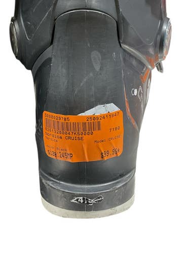 Used Nordica CRUISE Womens DH Ski Boot Black 245 MP - M06.5 - W07.5 11847-S000029785
