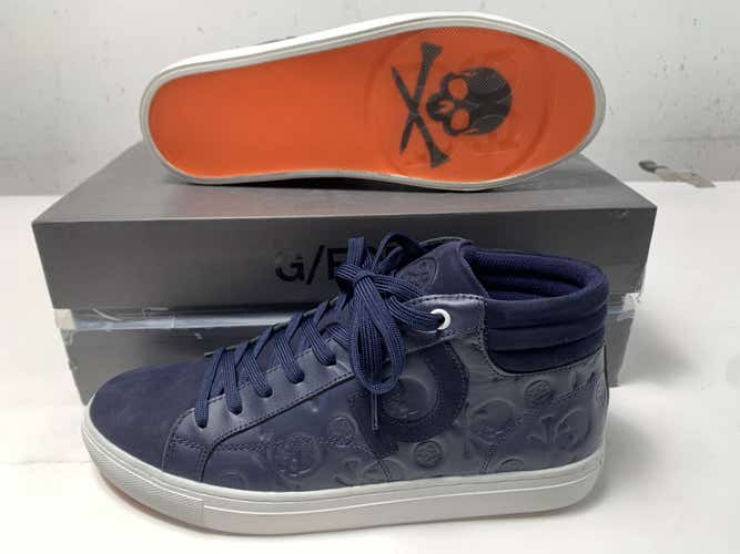 G/Fore Debossed Chukka Street Shoes Blue Men's SZ 10.5 (G4MS22F13)