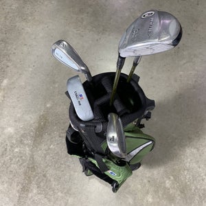 U.S. Kids UL-18 Club Set 3W 6 & 8 PW Putter KidPower 57-39 Junior RH +Bag