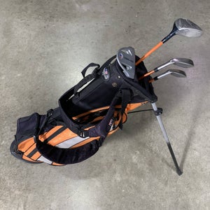 U.S. Kids UL-24 Club Set 3W 6 & 8 Putter KidPower 51-35 Junior RH +Bag