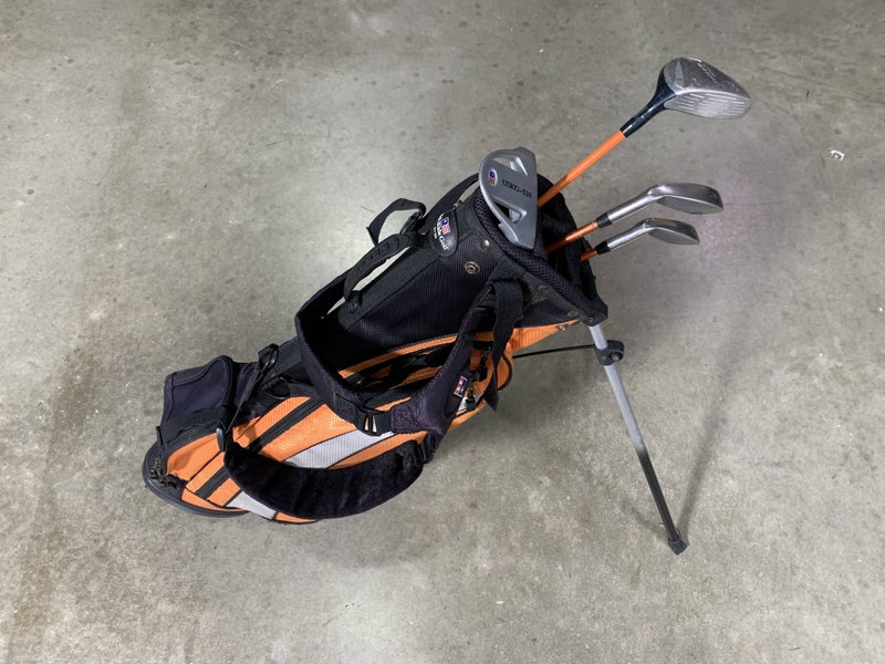 U.S. Kids UL-24 Club Set 3W 6 & 8 Putter KidPower 51-35 Junior RH +Bag