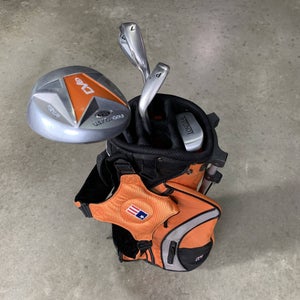 U.S. Kids Ultralight WT-20s Club Set Driver 7i PW Putter 51" Orange JR RH +Bag