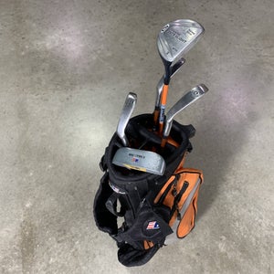 U.S. Kids UL-24 Club Set 3W 6 & 8 PW Putter KidPower 51-35 Junior RH +Bag