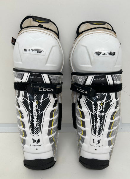 Junior CCM Ultra Tacks Pro 12" Shin Pads (Used)