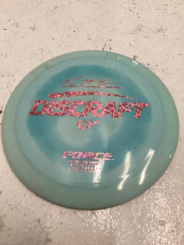 Used Discraft FORCE Disc Golf Driver Carolina Blue 174g 11443-S000198288