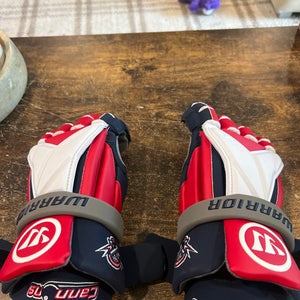 MLL Boston Cannons Warrior Lacrosse Gloves (New)