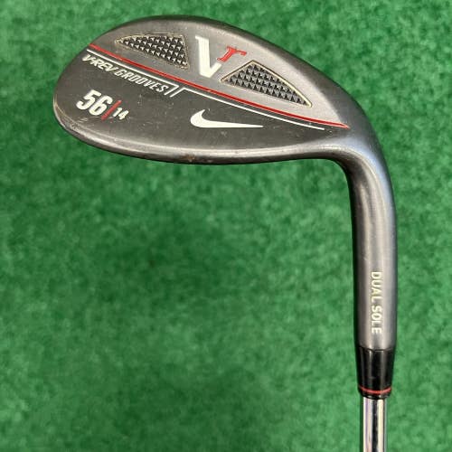 NIKE VR V-Rev Grooves 56 14 Black SW Sand Wedge True Temper Steel Shaft 35" RH
