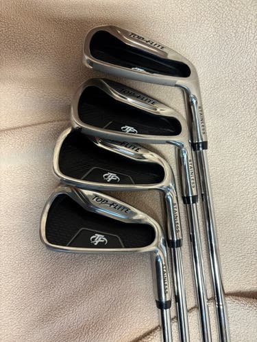 Top Flite Right Handed Iron Set Uniflex 4 Pieces Steel Shaft (Used)