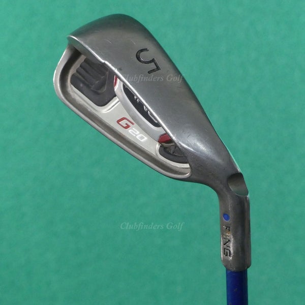 Ping G20 Blue Dot Single 5 Iron Grafalloy ProLaunch Blue Graphite Seniors *READ*