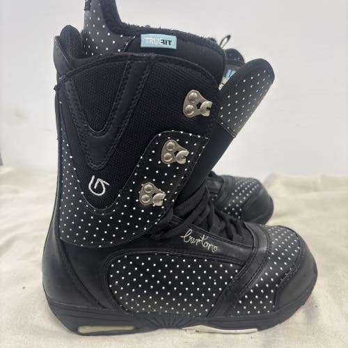 Womens Adult Size 7.5 Burton LODI Snowboard Boots. Excellent Condition