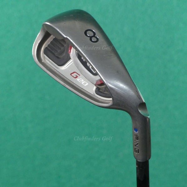 Ping G20 Blue Dot Single 8 Iron Fujikura Fit-On Max 75i Graphite Regular *READ*