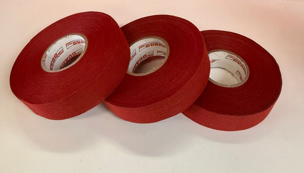 (New) 6-Pack Hockey Tape Red Cloth 1”