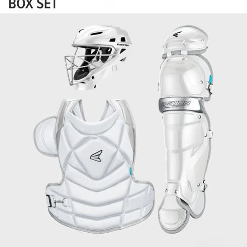 New Easton Fastpitch Jen Schro The Fundamental White Catchers Gear Set Size Medium