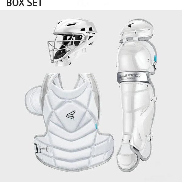 New Easton Fastpitch Jen Schro The Fundamental White Catchers Gear Set Size Medium