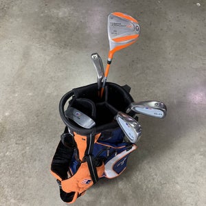 US Kids UL-24 Club Set Driver 6 & 8 PW Putter KidPower 51-35 Junior LH +Bag