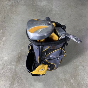 U.S. Kids UL-12 Club Set 3W 6 & 8 PW Putter 63-43 Yellow Youth Junior RH +Bag