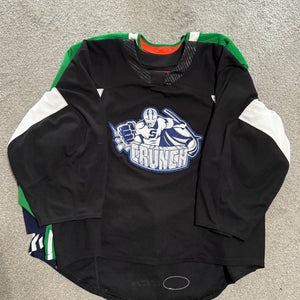 USED Black Syracuse Crunch 58G Men's CCM Jersey - Wedgewood
