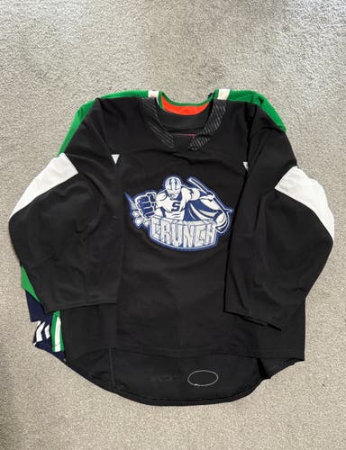 USED Black Syracuse Crunch 58G Men's CCM Jersey - Wedgewood