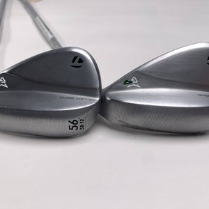 TaylorMade Milled Grind 4 Chrome Raw Wedge Set 56* 12 | 60* 10 DG Mens RH