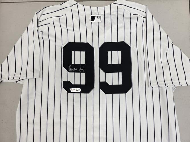 Yankees ARRON JUDGE Autographed Signed Authentic GAME Jersey 48 COA MLB Fanatics