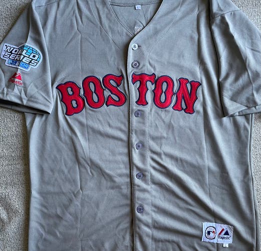 Boston Red Sox KEVIN MILLAR 2004 World Series Baseball JERSEY Large