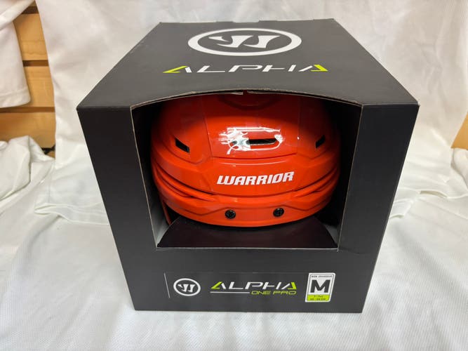 Medium Warrior Alpha One Pro Helmet (New) Orange