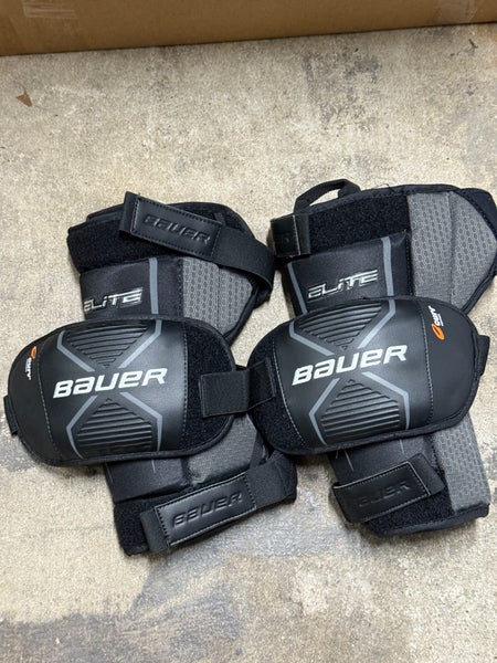 USED Bauer Elite Knee Pads - Wedgewood