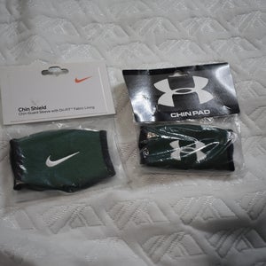NEW - Under Armour and Nike Chin Pad / Cover, 2 Pack, Green