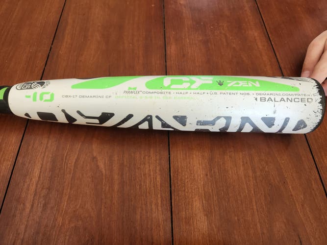 DeMarini CF Zen Composite USSSA Certified Bat (-10) 19 oz 29" (Used)