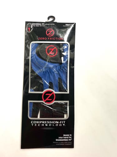 Zero Friction Men LEFT Hand Performance Compression-Fit Golf Glove One Size (New)