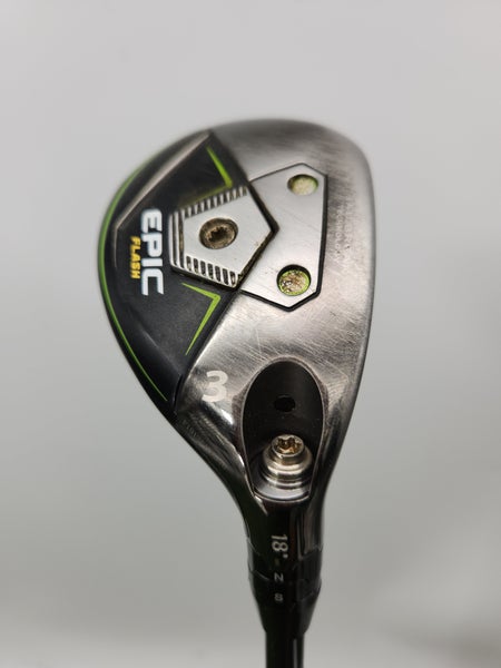 2019 CALLAWAY EPIC FLASH 3 HYBRID 18* STIFF MAMIYA RECOIL DART F4 75H FAIR