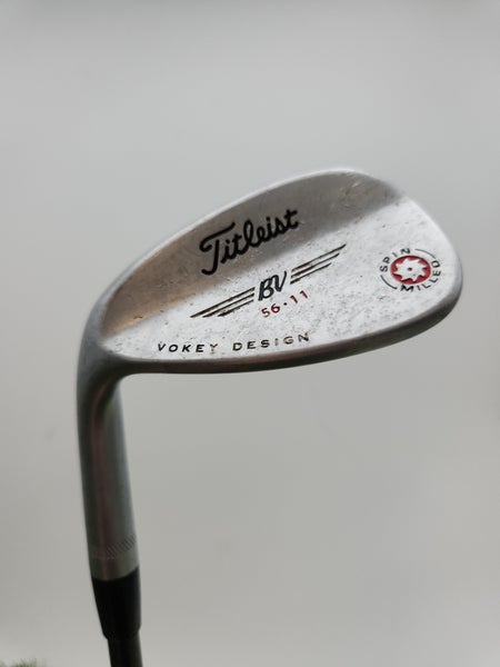 LEFTY 2009 TITLEIST VOKEY SPIN MILLED CHROME WEDGE 56*/11 REG ALDILA NVS 35" GOO