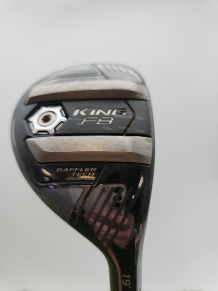 2018 COBRA KING F8 3 HYBRID 19* STIFF ALDILA ROGUE PRO SILVER 75 +HC GOOD