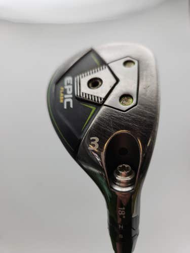 2019 CALLAWAY EPIC FLASH 3 HYBRID 18* STIFF UST RECOIL DART 75 GOOD