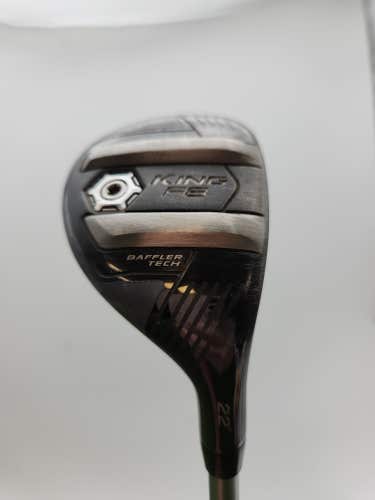 2018 COBRA KING F8 4 HYBRID 22* STIFF ALDILA ROGUE PRO SILVER 75 +HC GOOD
