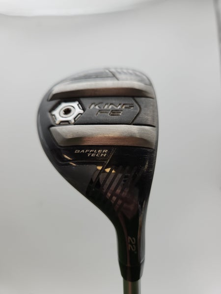 2018 COBRA KING F8 4 HYBRID 22* STIFF ALDILA ROGUE PRO SILVER 75 +HC GOOD