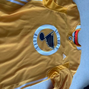 Blues Yellow Pro Stock Adidas  Practice Jersey (Used)