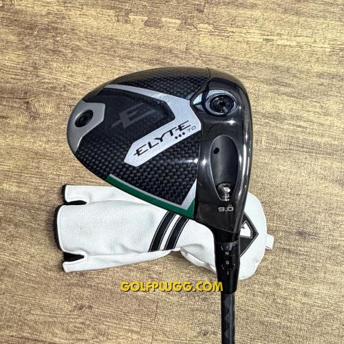 9 Driver- Callaway Elyte Triple Diamond w/ Headcover / Aretera, X Stiff (2400)