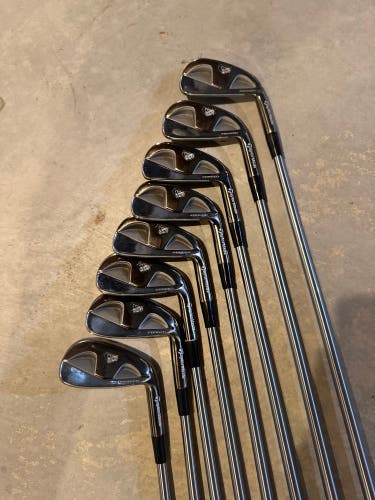 Men's TaylorMade TaylorMade Rac TP MB Smoke Right Handed Iron Set Stiff Flex Graphite/Steel Shaft (U