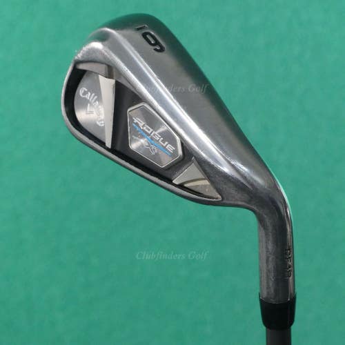 Callaway Rogue X CF18 Single 6 Iron Aldila Synergy 50IR-A Graphite Seniors